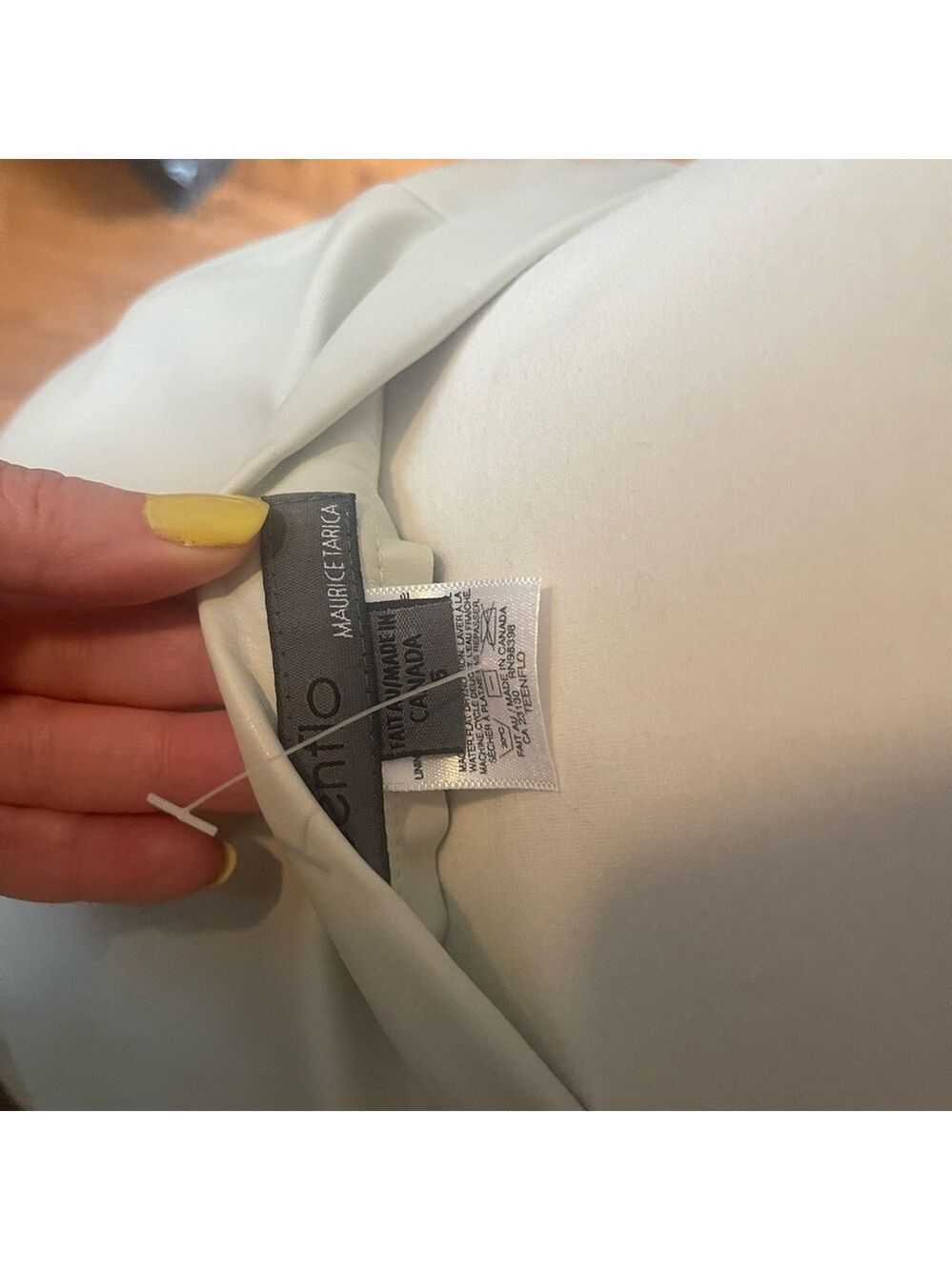Women's Cream Two-Piece Pleather Set - Picture 10 of 12